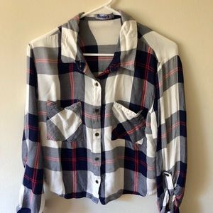 Nicole K Flannel Top